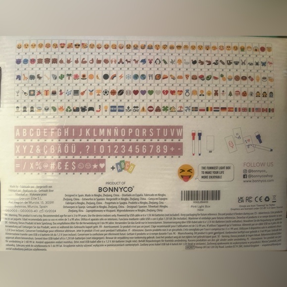 BONNYCO Pink Cinema LED Home Office & Room Decor Light Box NIB - Picture 7 of 7